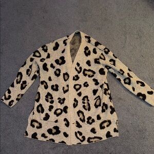 Leopard Print Women's cardigan